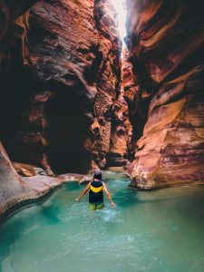 Wadi Mujib lângă Marea Moartă
