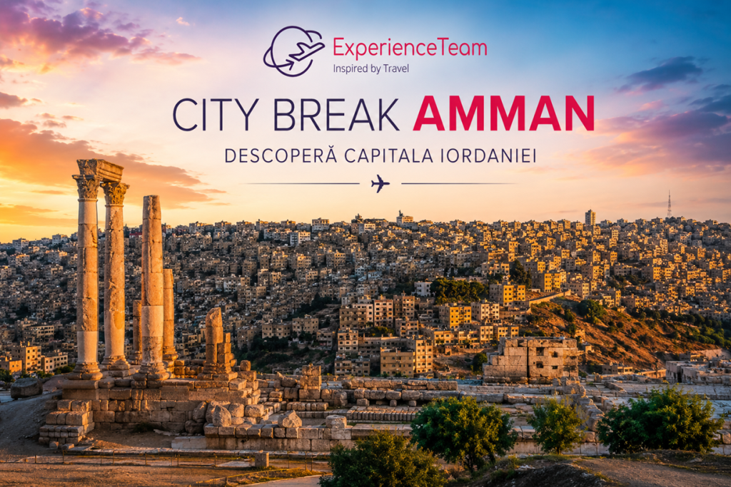 City Break Amman – panorama capitalei Iordaniei cu Citadela și centrul orașului